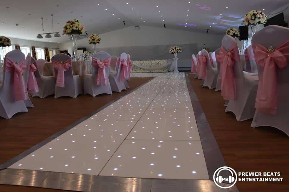 starlit led twinkle dancefloor with walkway