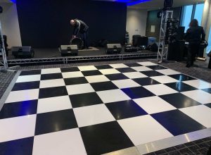 Black & White Checkered Dance FLoor